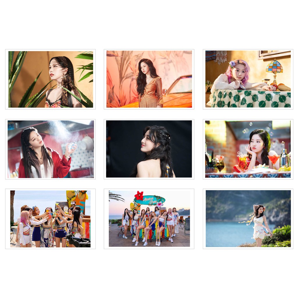 [Ép Lụa] Lomo Card 63 Ảnh TWICE - TASTE OF LOVE Jacket Shooting