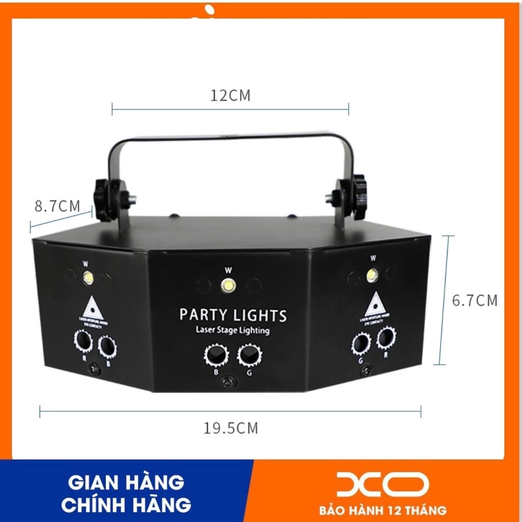 Đèn laser ánh sáng laze - Đèn laser sân khấu cảm ứng nhạc hàng nhập cao cấp.