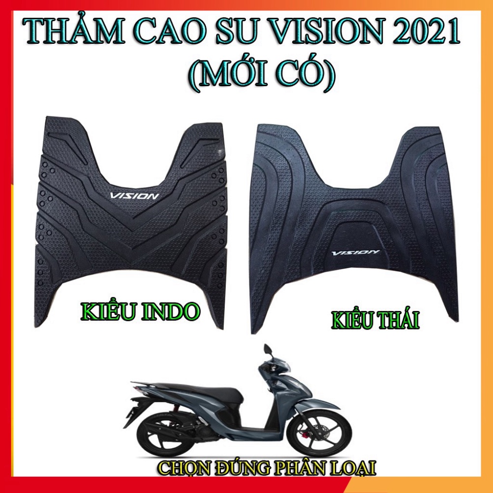 THẢM ĐỂ CHÂN CAO SU VISION 2021 - VISION 2022 ( mới có) (Ảnh Sp thật)