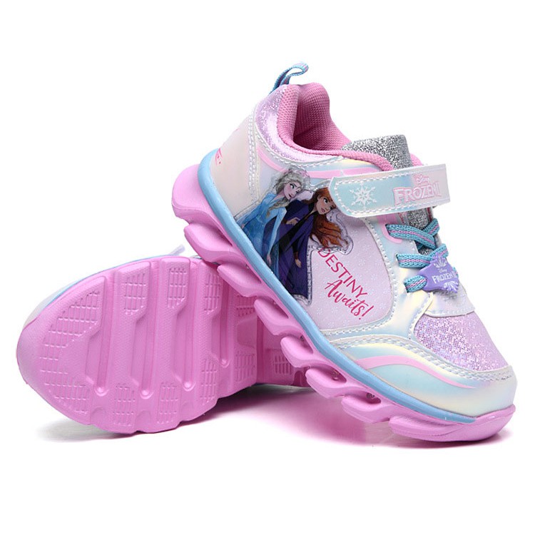 Giày phát sáng cho bé gái công chúa Elsa siêu nhẹ đi học, đi chơi