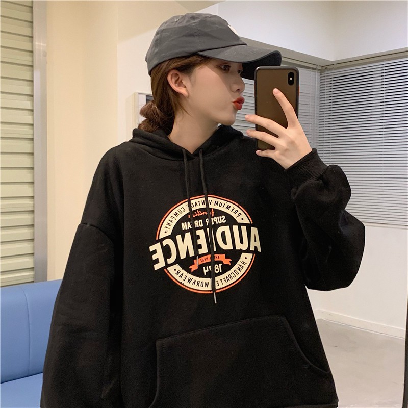 Áo nỉ Hoodie AUDIENCE có mũ dáng Unisex phong cách Ulzzang