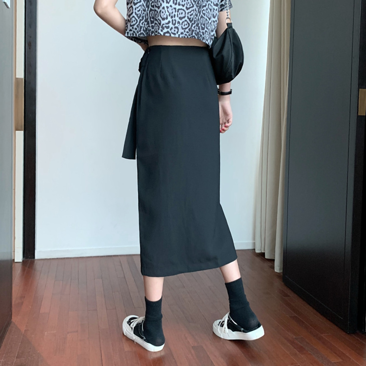 Chân Váy Midi Lưng Cao Xẻ Tà Phong Cách Hàn Quốc Cho Nữ | BigBuy360 - bigbuy360.vn