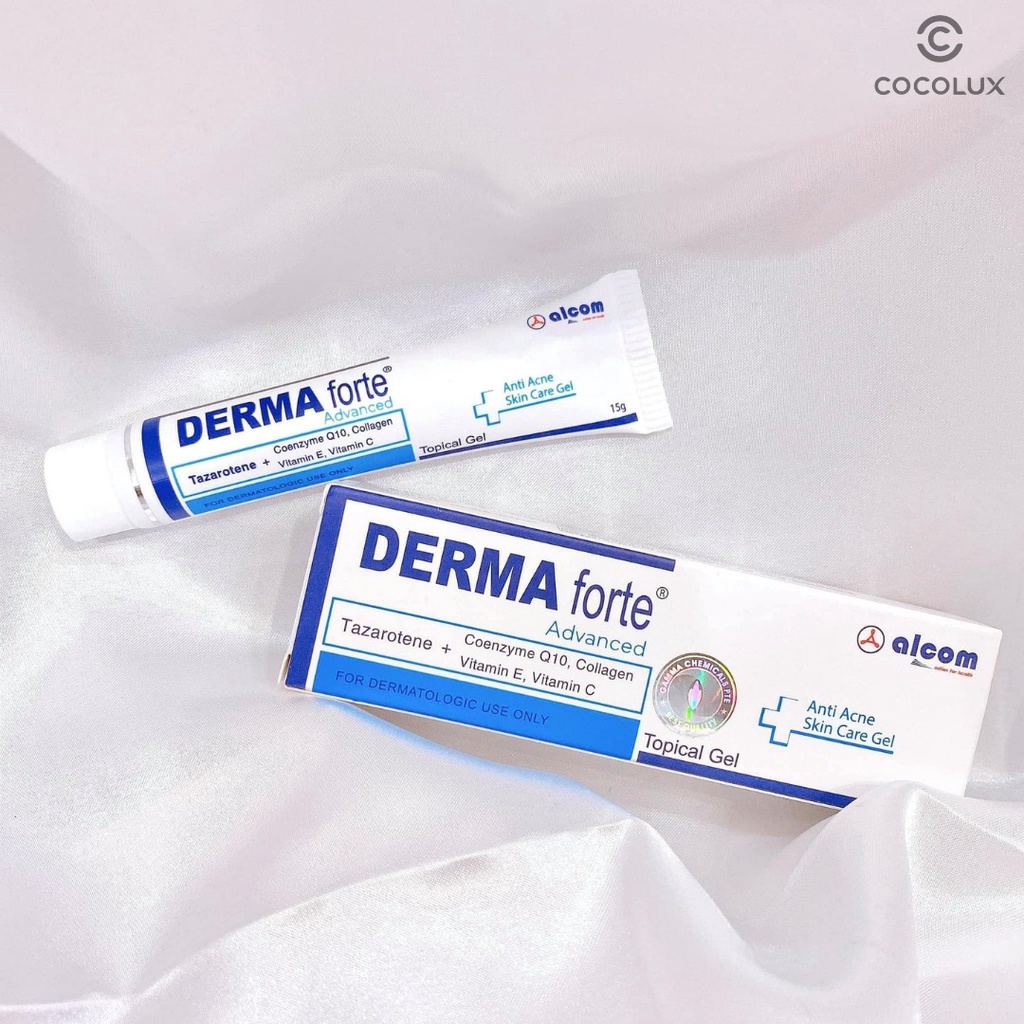 Gel Giảm Mụn, Giảm Thâm DERMA FORTE 15G [COCOLUX]