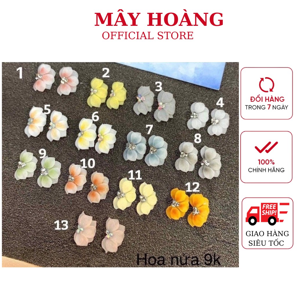 Hoa nửa trang trí móng