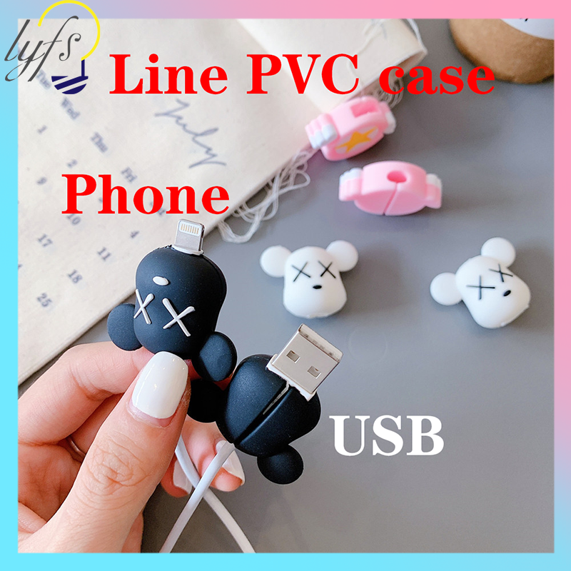 Phụ Kiện Bảo Vệ Đầu Dây Cáp Sạc Bằng Nhựa Pvc Dành Cho Iphone / Samsung / Huawei / Xiaomi / Vivo