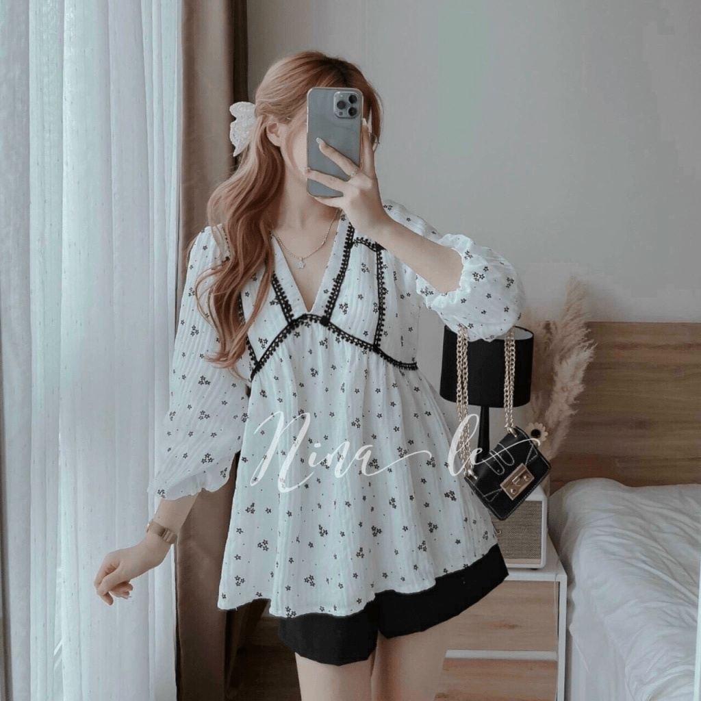 (Mẫu Mới) Sét Đũi Xô Viền Ren Cố Y Siêu Xinh UP HHP