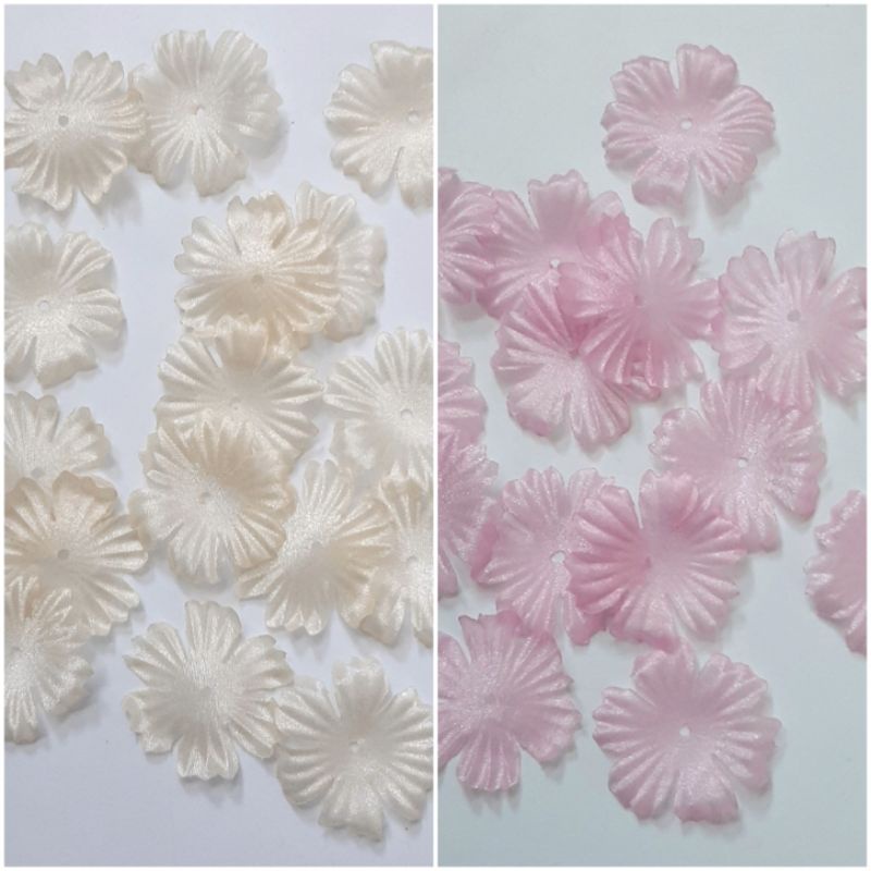 Hoa voan dập li 3cm / túi 10 hoa (H124)