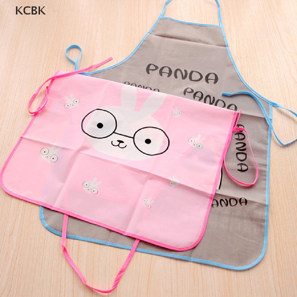 KC Home Women Waterproof Cute Cartoon Kitchen Restaurant Cooking Bib Apron Aprons BK