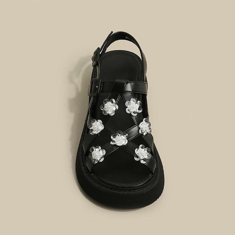 Giày Sandal Đế Dày Phong Cách Thời Trang Mùa Hè Pháp 2022 Dành Cho Nữ