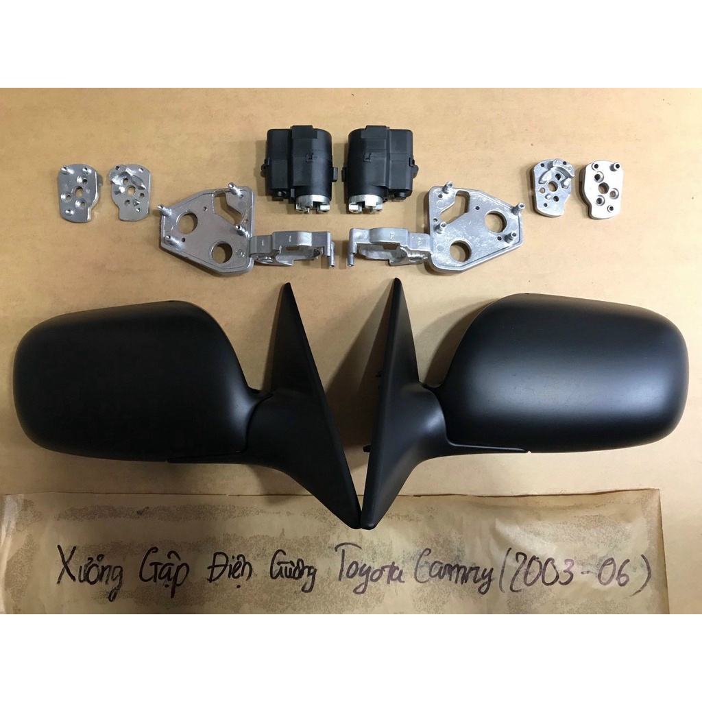 Bộ khung xương mô tơ gương gập Toyota camry 2003-2006 .Kèm bộ mudun khóa cửa tự cụp gương và công tắc gập gương