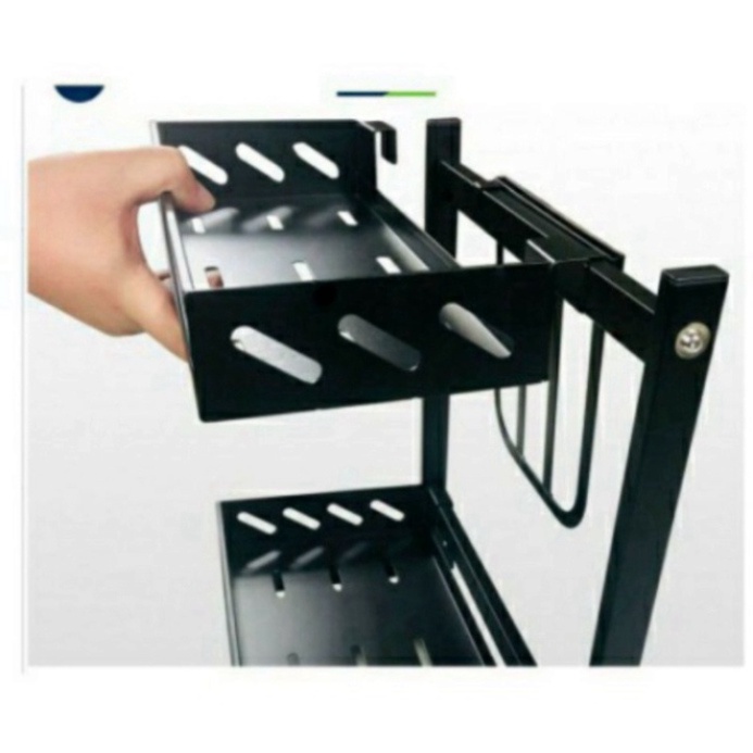 Kệ gia vị inox 2 tầng  sơn tĩnh điện - Kệ  đựng gia vị 2 tầng, 3 tầng cao cấp tayhai627