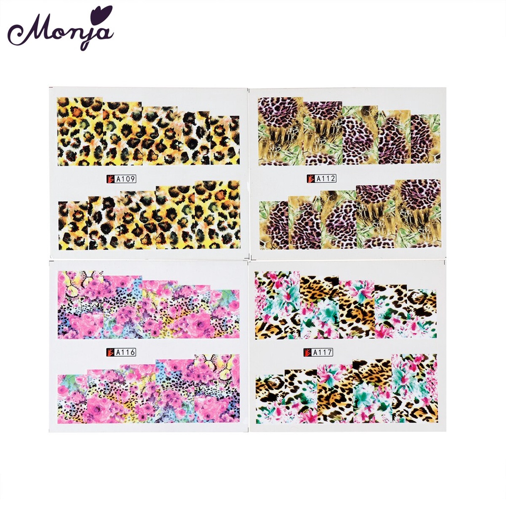 [Hàng mới về] Set 12 Miếng Dán Trang Trí Móng Tay Nghệ Thuật Họa Tiết Độc Đáo Cá Tính