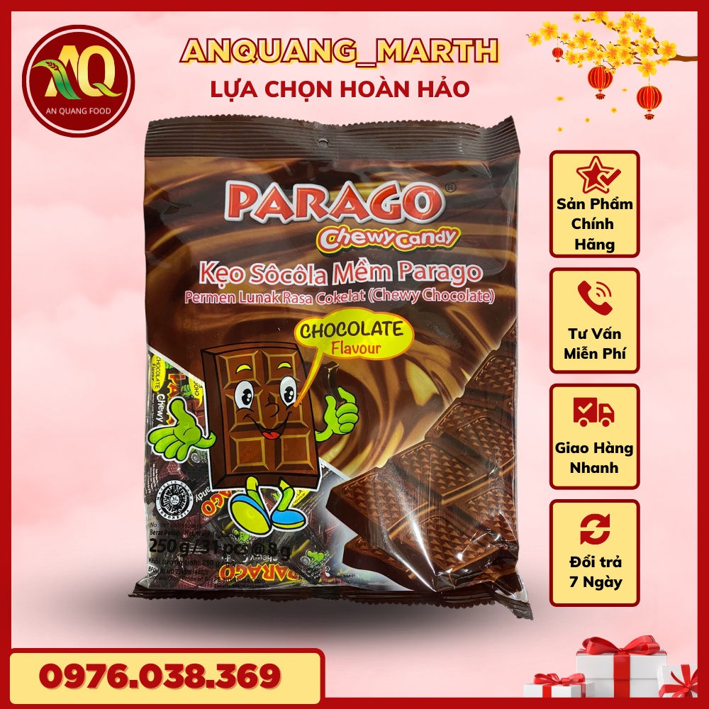 Kẹo dẻo ANQUANG_MARTH, kẹo vị sữa và vị socola  indolesia 250gr- Hàng chất lượng
