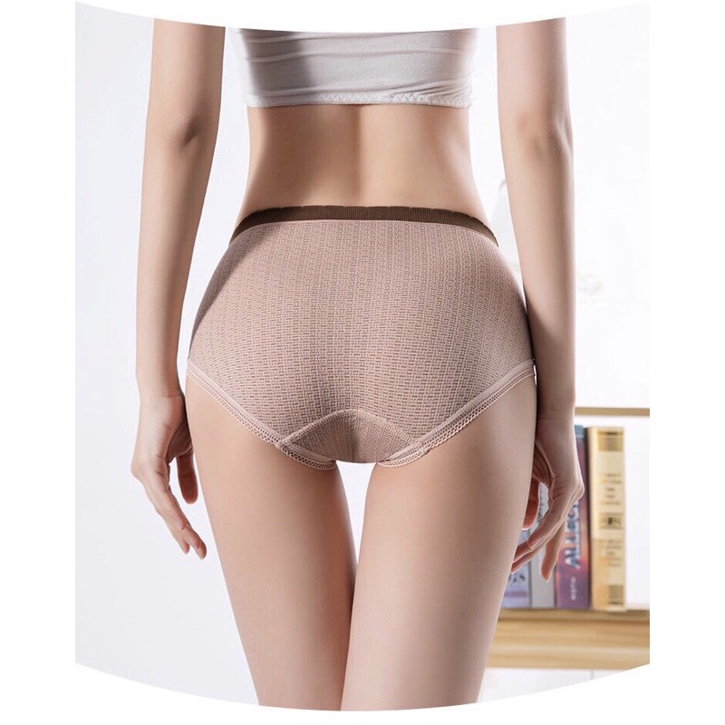 Quần Lót Nữ Cotton Thông Hơi Dệt Kim Cao Cấp Co Giãn 4 Chiều 3313