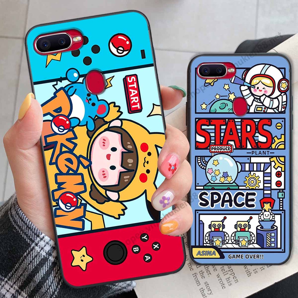 Ốp lưng Oppo A5S/A7 / F9 / A12 hình phi hành gia, roro jump, điện tử dễ thương - Giá rẻ tốt nhất