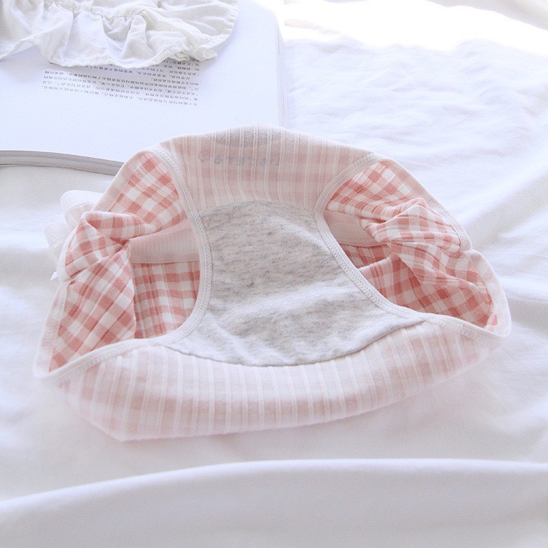Quần Lót Nữ Cotton ❤️FREESHIP❤️ Set Cotton gân tăm Dâu hồng cạp chun mẫu A292 | BigBuy360 - bigbuy360.vn