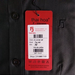 Áo Sơ Mi Thái Hòa  Đen Trơn 047-15