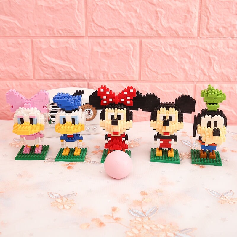 SẴN Lego xếp hình tự lắp ráp mô hình Mickey Minnie Donald duck Goofy