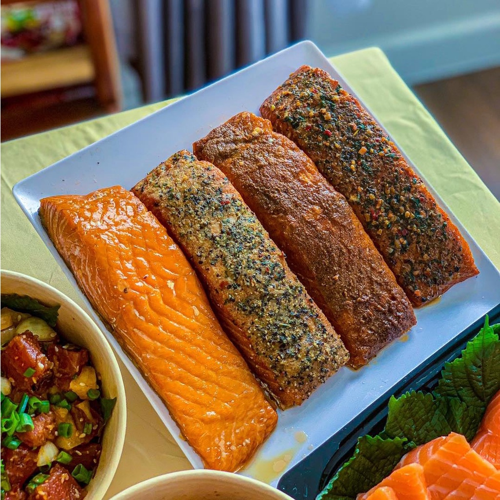 Cá hồi xông khói nóng Annaseafresh - vị truyền thống 250gr/ 500gr/ 1000gr