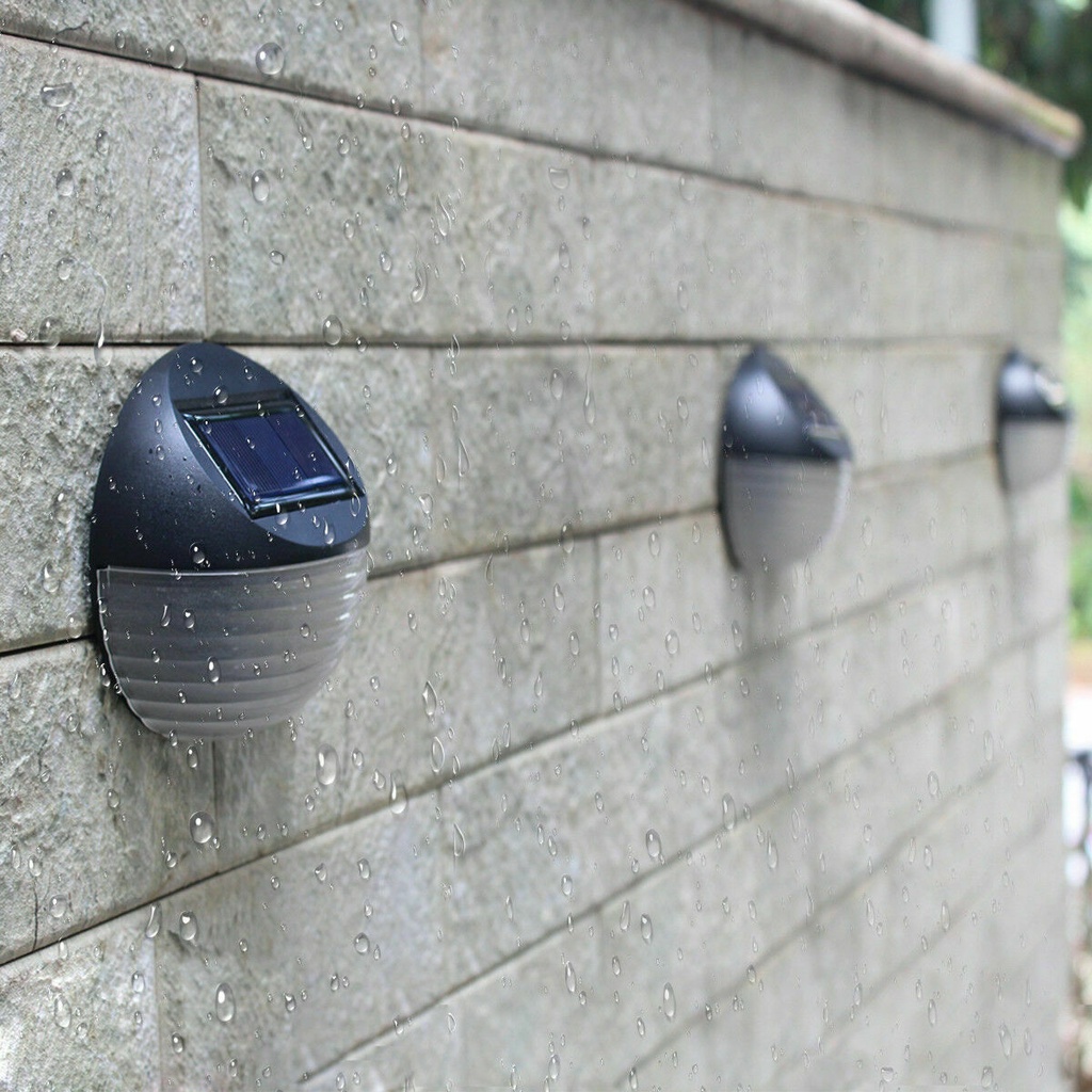Đèn led 2 bóng gắn tường sử dụng năng lượng mặt trời