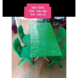 Bộ bàn học sinh mầm non ( 1 bàn +2ghế ).Loại dày _ chắc chắn.