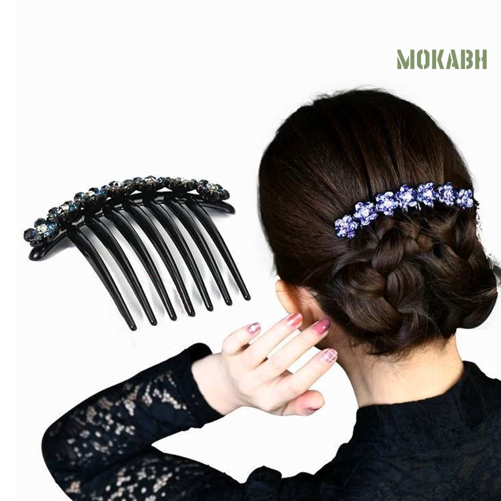 Lược Cài Tóc 7 Răng Đính Đá Chống Trượt Trang Trí Cô Dâu Ngày Cưới