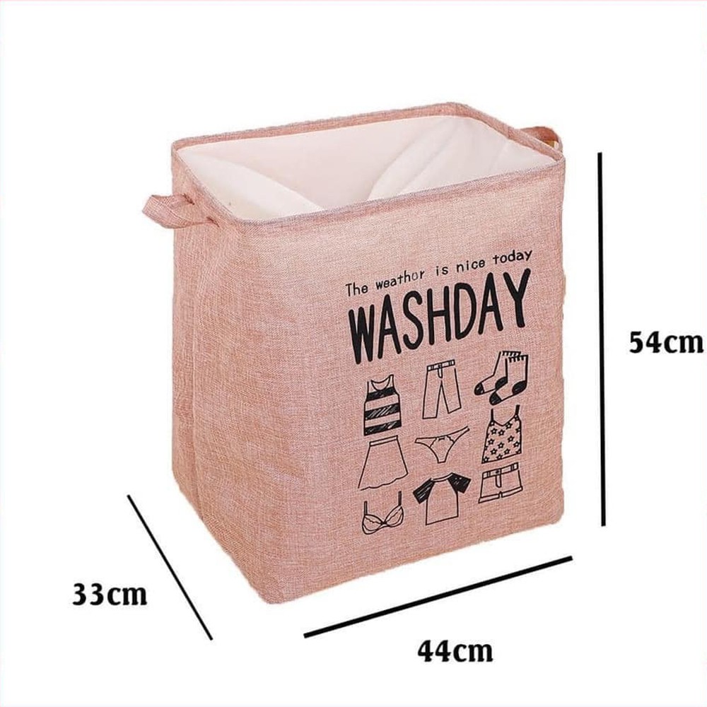 Giỏ Đựng Quần Áo Bằng Vải Cỡ Lớn, Túi Đựng Chăn Màn Đa Năng Washday Có Thể Gấp Gọn Vintage Xinh Xắn (Chọn Màu)
