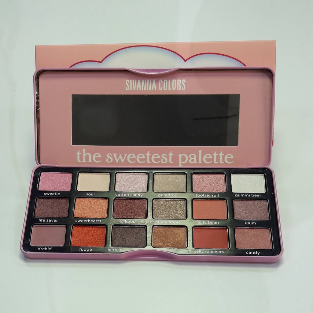 Bảng Phấn Mắt Cao Cấp 18 màu Sivanna Colors The Sweetest Palette 18 HF7006