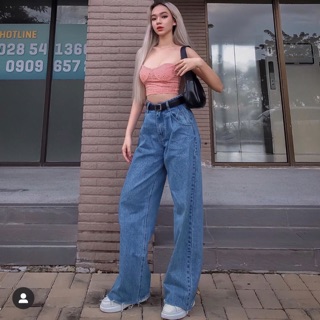 Quần boy suông True Blue Rocky Denim