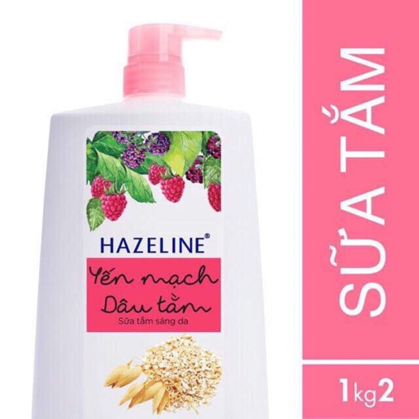 Sữa tắm Hazeline Lựu đỏ 1.2kg ( đủ 2 hương best seller)