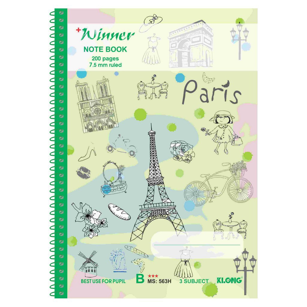 Vở Kẻ Ngang Klong Winner - 200 Trang - Ms 563H