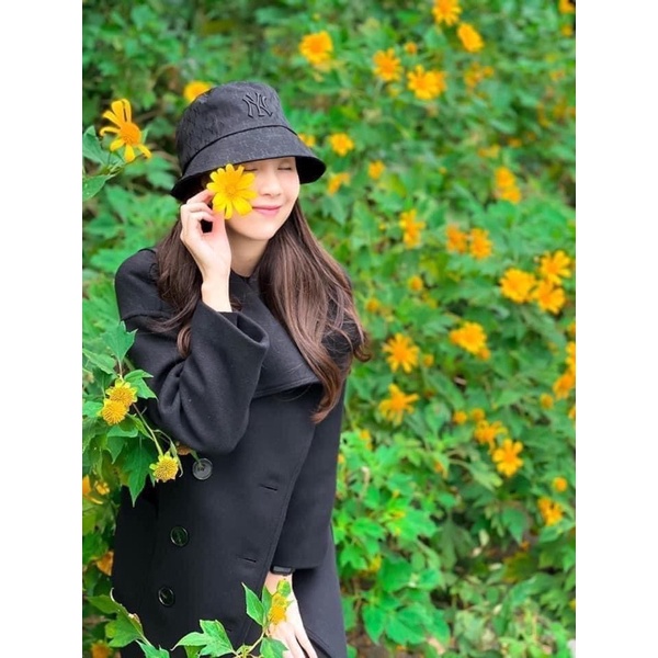 Mũ bucket MLB mono chìm