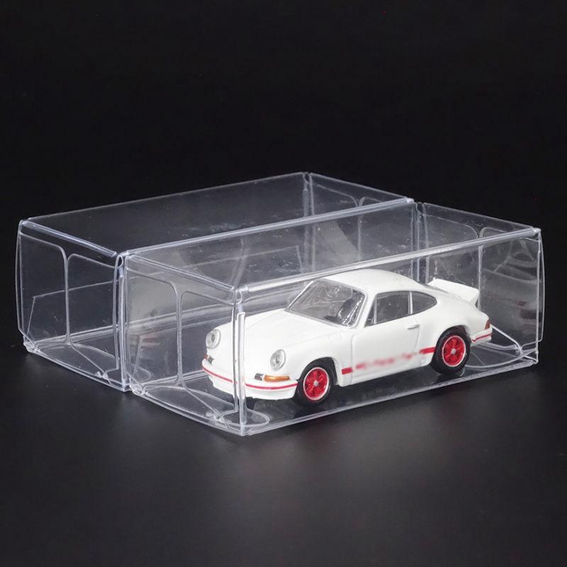 Clear for 1:64 rc cars toy show display plastic box storage holder cases new hot