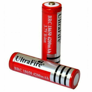 5 viên pin sạc đầu nhọn đỏ 18650
