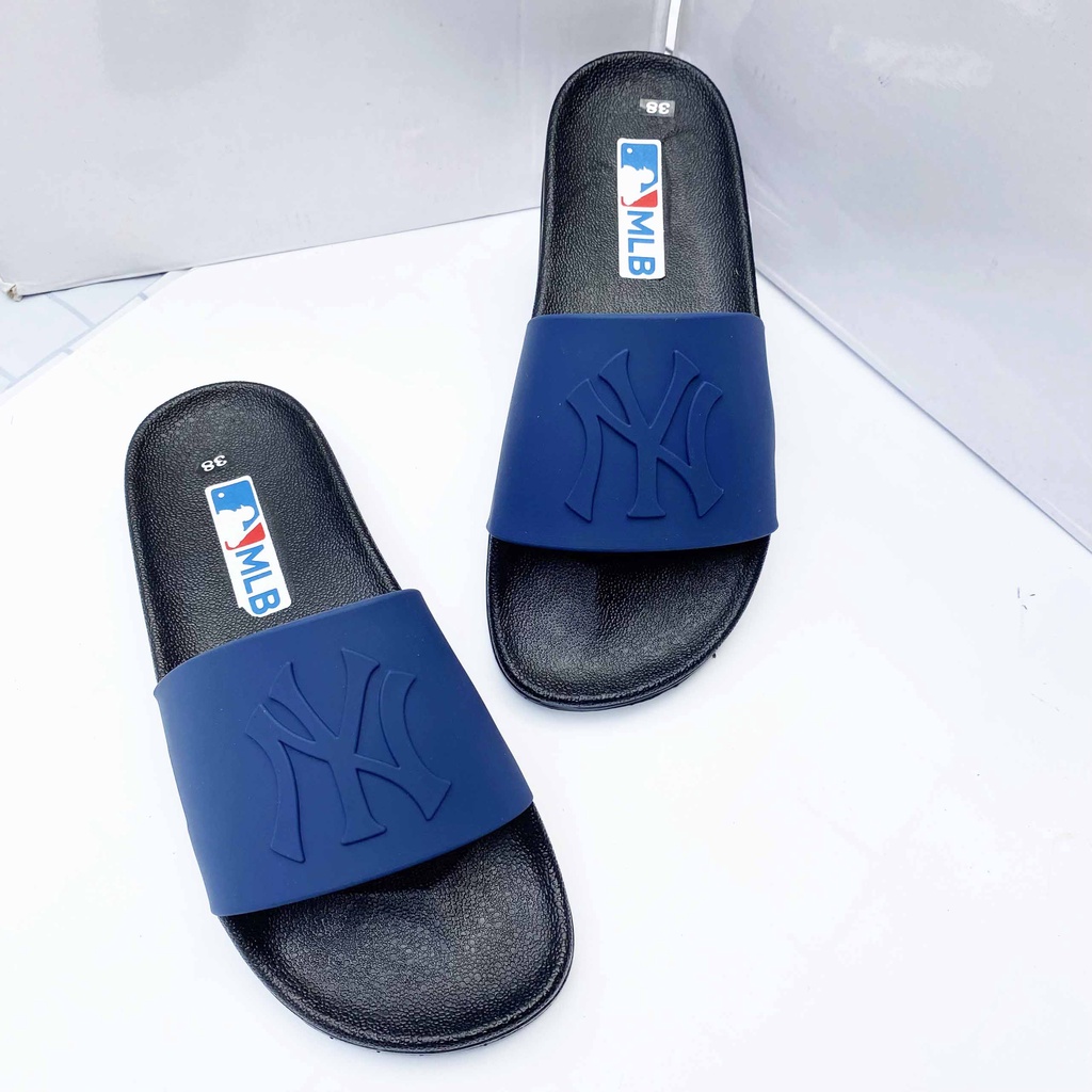 Dép nam quai ngang cao cấp in chữ NY cực chất HOT 2022