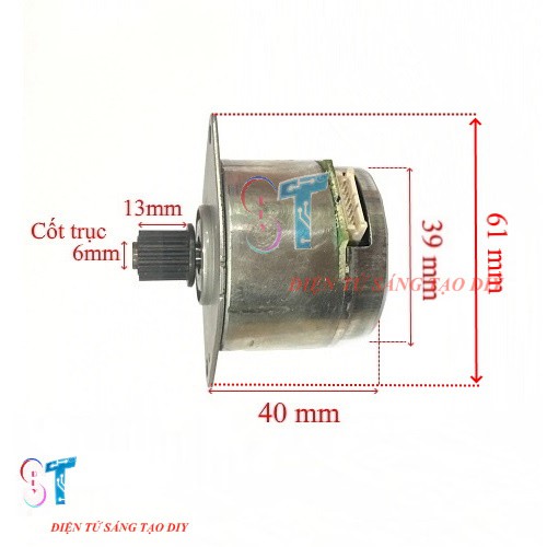 Động Cơ Brushless Không Chổi Than Chế Quạt 12V – 24V 10W Trục 6mm Lưng Sắt