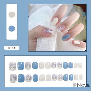 ❤Móng Tay Giả Họa Tiết Ngọn Lửa Độc Đáo Thời Trang
