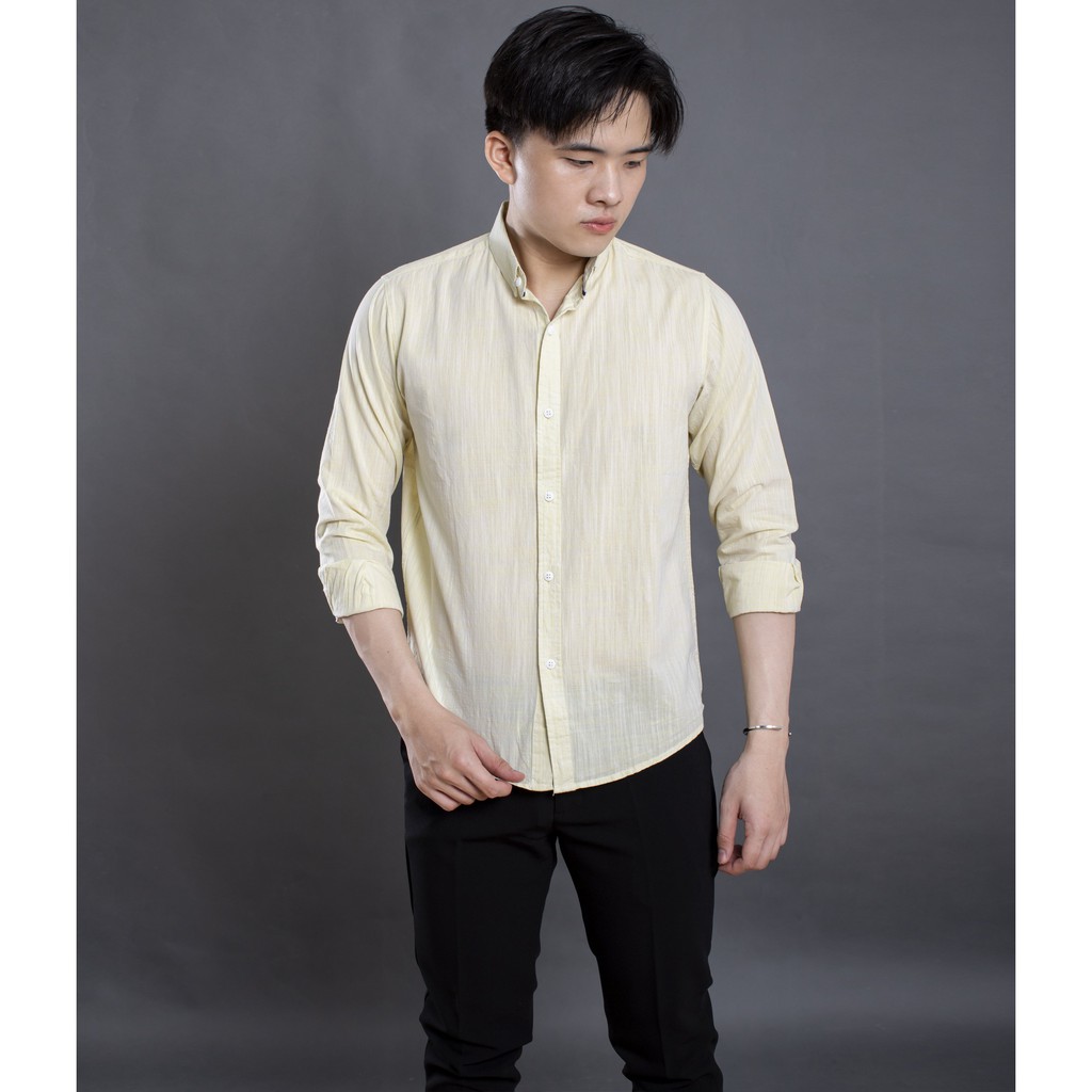 Áo sơ mi nam dài tay vải linen mềm mát LADOS - 797 màu sắc tươi trẻ - Áo sơ mi nam thời trang | BigBuy360 - bigbuy360.vn