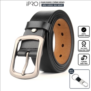 Thắt lưng nam da bò nguyên tấm cao cấp thương hiệu IPRO TL76