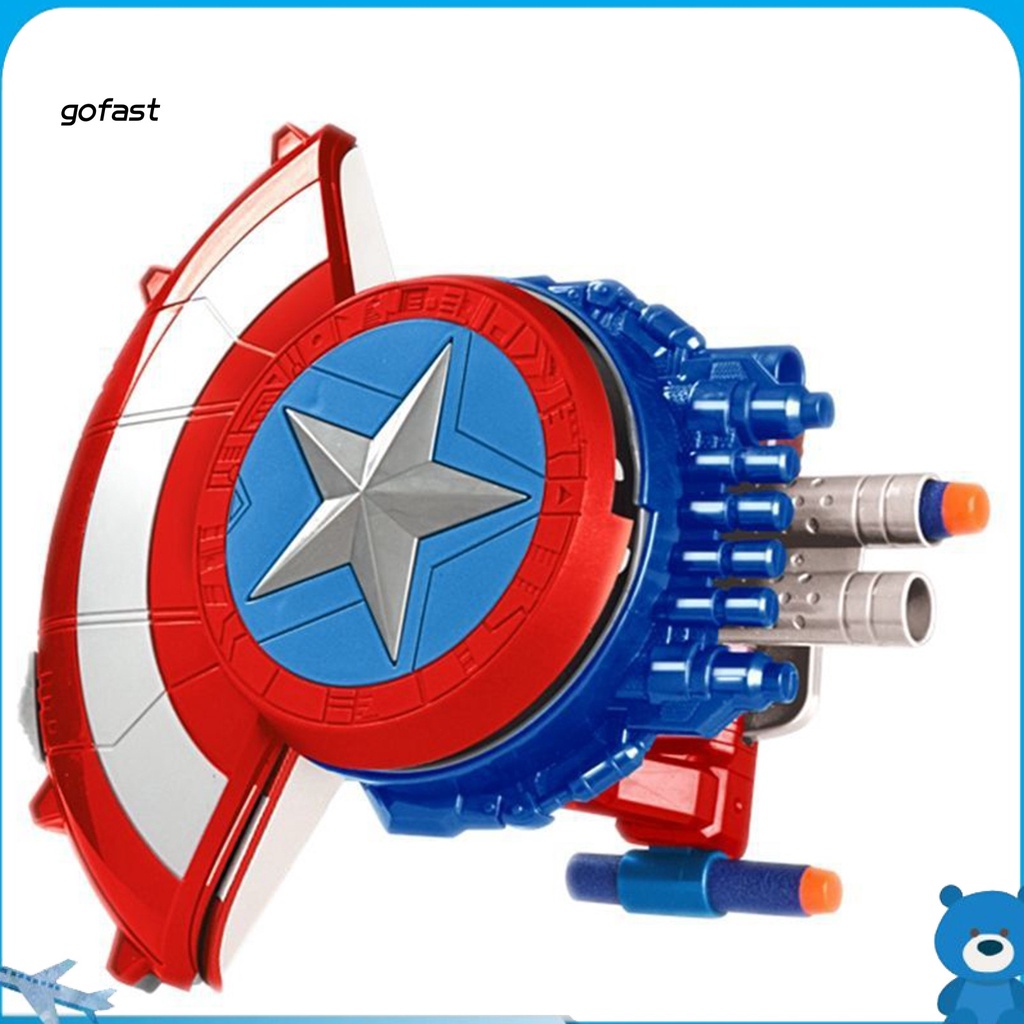 Đồ chơi mô hình tấm khiên của Đội Trưởng Mỹ trong đội Avengers của Marvel thiết kế viền trơn nhẵn dành cho trẻ em