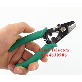 Kìm tuốt sợi quang 3 lỗ xanh Pro Kit 8PK-326