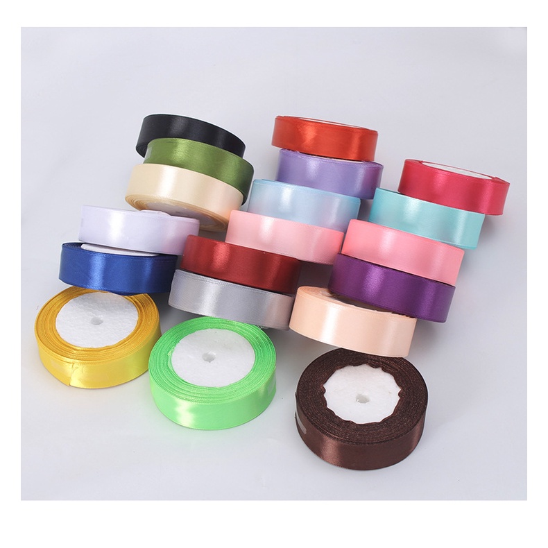 Ruy Băng Lụa 2cm Ruy Băng Vải Cuộn Dài 22m Trang Trí Đẹp