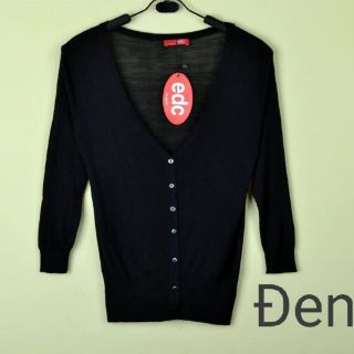 Áo Khoác Cardigan Len Mỏng Cổ Tim
