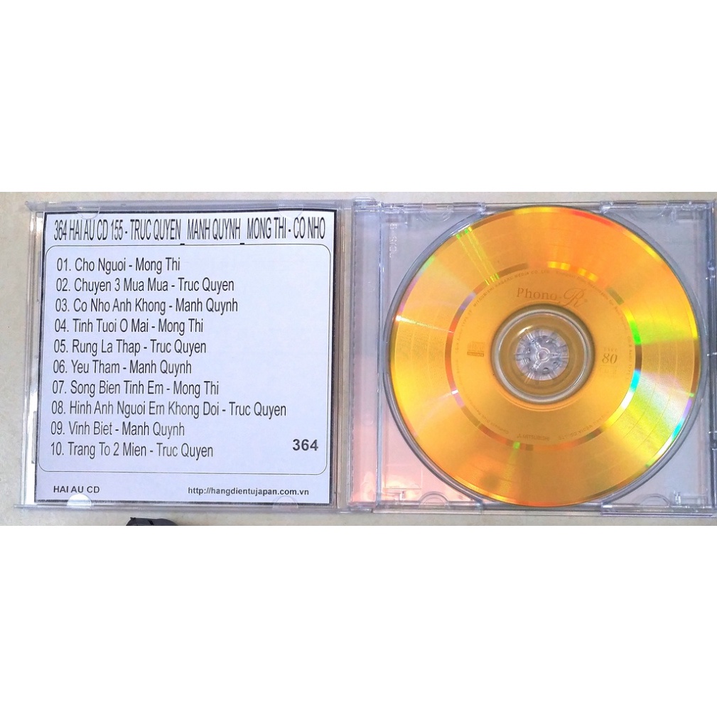 Bộ 4 dĩa ca sĩ mạnh quỳnh ( 357 - 290 )