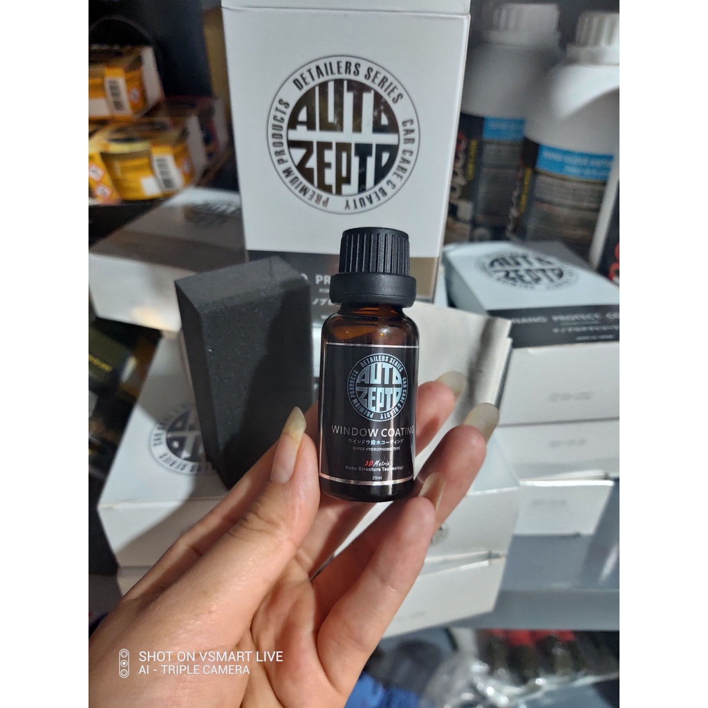 Dung dịch phủ Nano kính bảo vệ bề mặt kính Auto Zepto nhập khẩu Nhật Bản chống bám nước 20ml Nhật Bản Mart