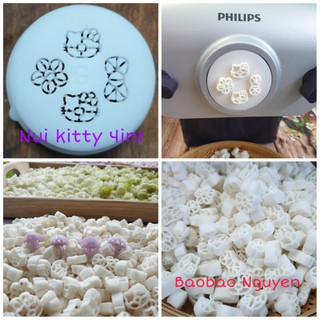 Khuôn nui hình kitty 4in1 dùng cho máy làm mì Philips