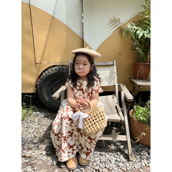 Đầm mùa Hè phong cách Hàn Quốc cho bé gái