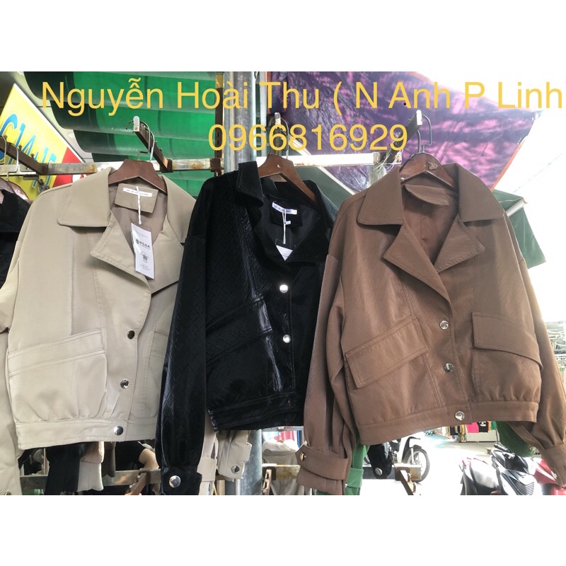 Áo khoác da nhung tuyết hàng quảng châu CC mẫu mới 2022