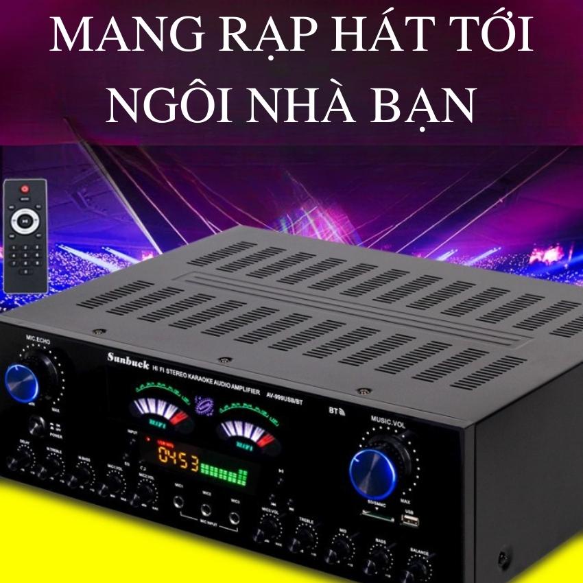 Âmly karaoke mini, Amly Bluetooth sunbuck av-999av Công Suất Lớn Âm Thanh Hay, Âm Bass Chuẩn, Kết Nối bluetooth 5.0