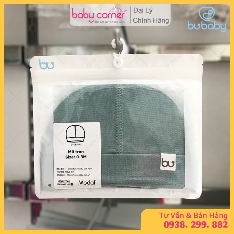 Mũ Tròn Sơ Sinh BU Baby Modal Cho Bé